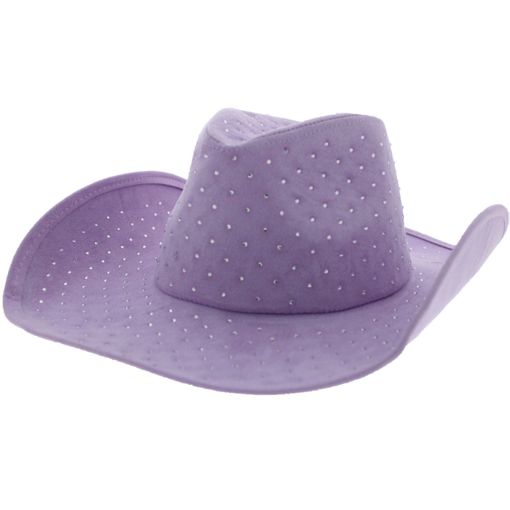Zac's Alter Ego - Luxury Diamante Stone Chapeau - Chapeau de cowboy - Violet